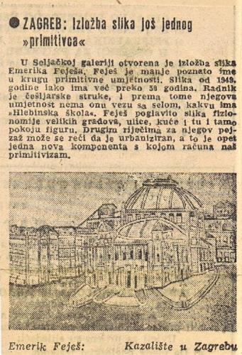 [nn], Zagreb, Izložba slika još jednog primitivca, Vjesnik, 8.5.1956